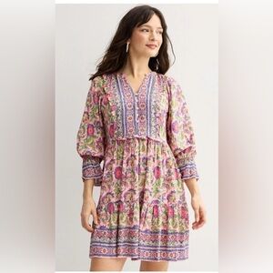 Floral Pink Midi Dress